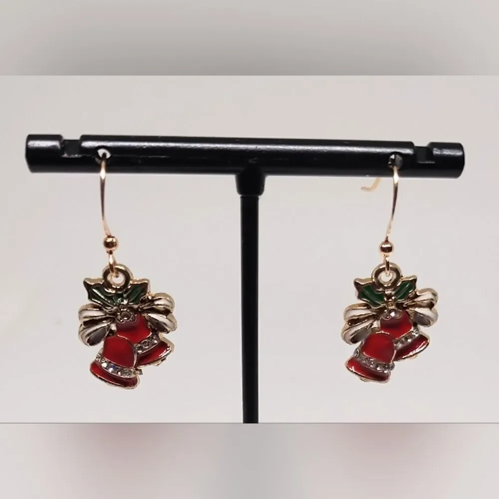 Christmas earrings‎ bells dangle new e72